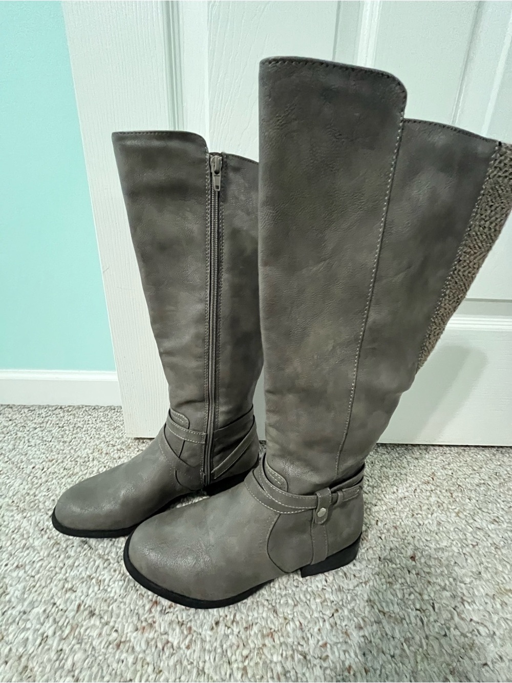 Life Stride Gray Over-the-Knee Riding Boots